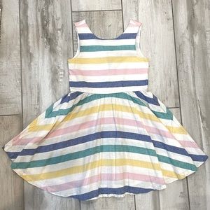 Pretty striped linen cotton dress!